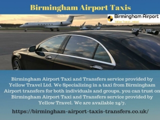 Airport Transfers in Birmingham - Birmingham Airport Taxis