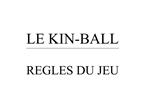 LE KIN-BALL REGLES DU JEU