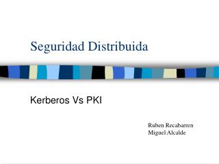 Seguridad Distribuida