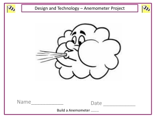 Design and Technology – Anemometer Project