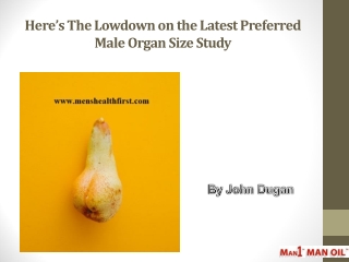 Here’s The Lowdown on the Latest Preferred Male Organ Size Study