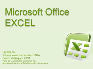 Microsoft Office EXCEL