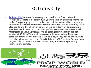 3C Lotus City