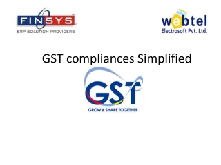 GST compliances Simplified
