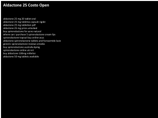 Aldactone 25 Costo Open