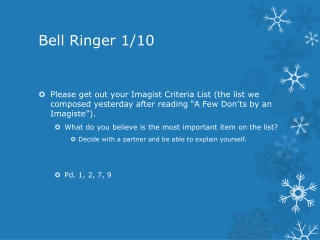 Bell Ringer 1/10