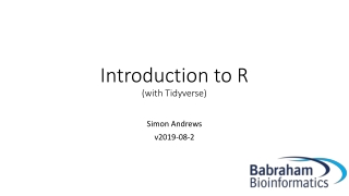 Introduction to R (with Tidyverse)