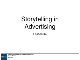 Storytelling in Advertising