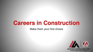 Careers in Construction