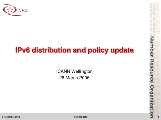 IPv6 distribution and policy update