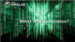 What is Data Science?