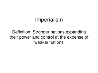 Imperialism