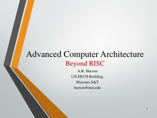 Advanced Computer Architecture Beyond RISC