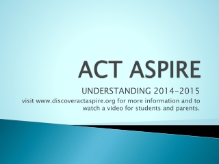 ACT ASPIRE