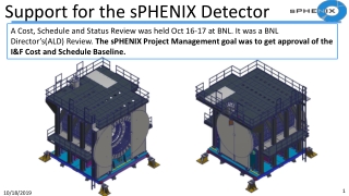 Support for the sPHENIX Detector