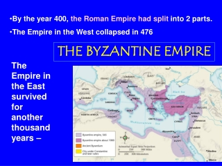 By the year 400 , the Roman Empire had split into 2 parts.