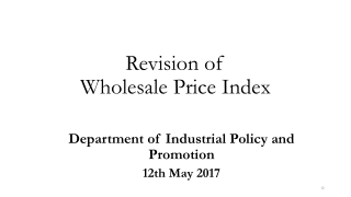 Revision of Wholesale Price Index