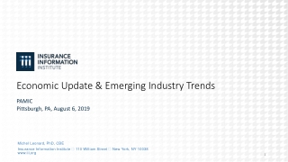 Economic Update &amp; Emerging Industry Trends