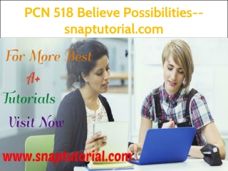 PCN 518 Believe Possibilities--snaptutorial