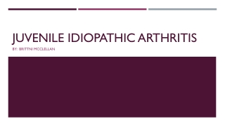 Juvenile idiopathic arthritis