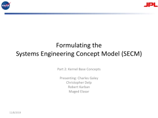 Formulating the Systems Engineering Concept Model (SECM)