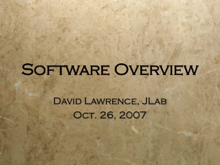 Software Overview