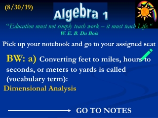 Algebra 1