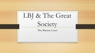 LBJ &amp; The Great Society