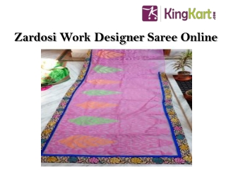 Zardosi Work Designer Saree Online