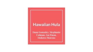 Hawaiian Hula