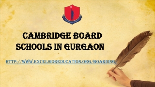 Cambridge board schools in Gurgaon