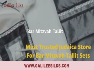 Most Trusted Judaica Store For Bar Mitzvah Tallit Sets