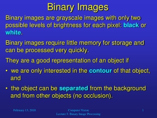 Binary Images