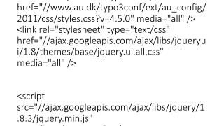 &lt;script type=&quot;text/javascript&quot; src=&quot;http://edu.au.dk/typo3conf/ext/au_config/javascript/2011/jquery.sc