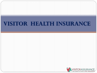 Visitor health insurance