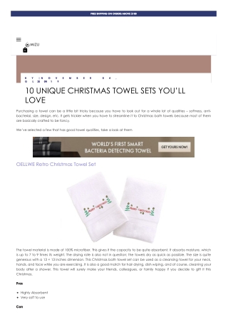 10 Unique Christmas Towel Sets You’ll Love