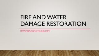 Fire and Water Damage Restoration