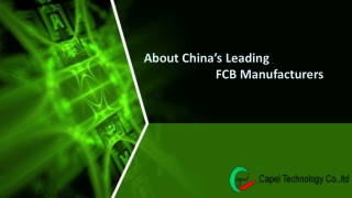 About China’s Leading FCB Manufacturers