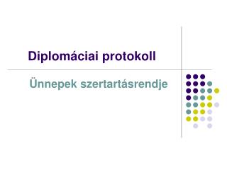 Diplomáciai protokoll