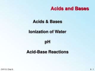 Acids and Bases