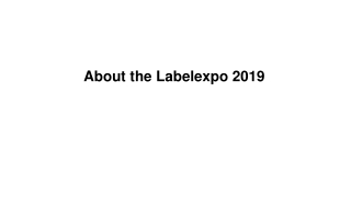 About the Labelexpo 2019