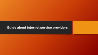 Internet service providers