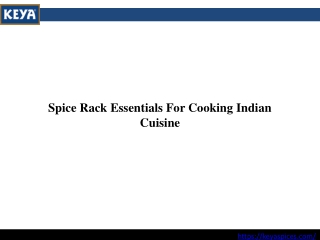 Spice Rack Essentials For Cooking Indian Cuisine