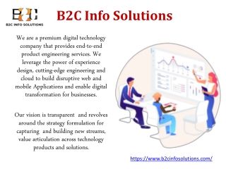 B2C Info Solutions - Best Mobile App Development Company