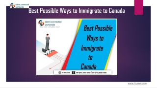 Best Possible Ways to Immigrate to Canada