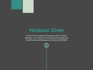 Hickson Chen - Provides Consultation in Business Development