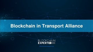 Blockchain in Transport Alliance
