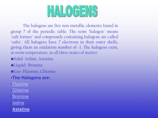 HALOGENS