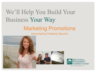 Marketing Promotions Instructed by Kimberly Stevens