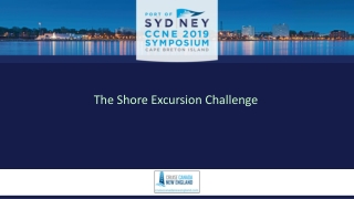 The Shore Excursion Challenge